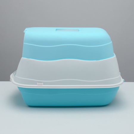 Closed 2-in-1 toilet with a removable top of 34 x 50 x 33 cm, blue-4