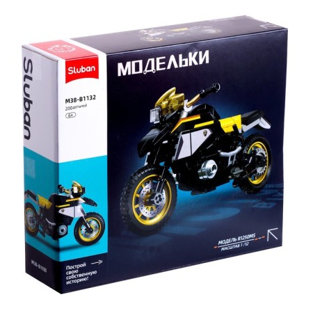 Designer motorcycle Sluban Model, 200 parts, 6+-5
