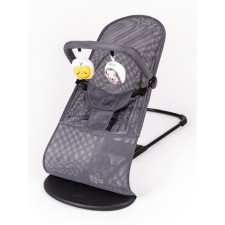 Шезлонг детский AmaroBaby Baby time, цвет серый