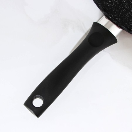 Summary pan, d = 32 cm, plastic handle, anti-stick coating, color dark marble-3