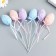 Easter decor on the "Egg - Beads" set set 6 pcs multi -colored 5x3x3 cm