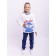 Pajamas: T -shirt, trousers, height 122 cm, multicolor color
