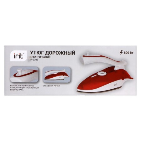 IRIT IRIT IR-2305, 800 W, Teflon sole, 200 ml, road, white-red-11