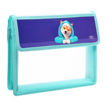 A5 notebook folder (230 x 190 x 50 mm), with Velcro valve, plastic/textiles, calligrata, "sib-3