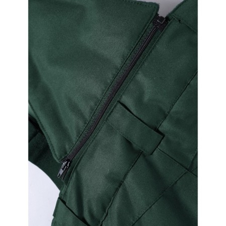 Ski pants for a boy, height 116 cm, dark green color-8