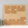 Photo frame LHDF "Love Birds" 46x51 in 6 photos 10x15 cm, col. oak/white (plastic screen)