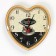 Watching clock, series: kitchen, "espresso", discrete move, d-26 cm, aa
