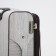 Small suitcase 24 "On the zipper, code castle, with extension, the color is gray