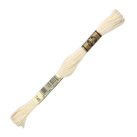 The threads of the DMC 117 (746), 12 pcs. packaged