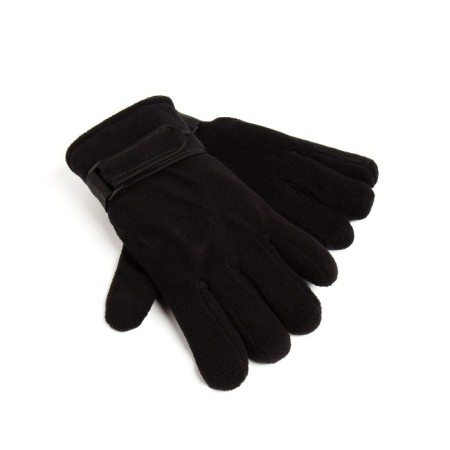 Women's gloves minku, two -layer, col. Black, rr 24 cm