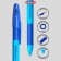 Ballpoint handle Erichkrause R-301 Neon Stick & Grip, Node 0.7 mm, blue ink, rubber emphasis, LECTION Line 2000 meters, MIX