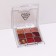 Professional palette of eyelid shadows with glitter, 9 colors
