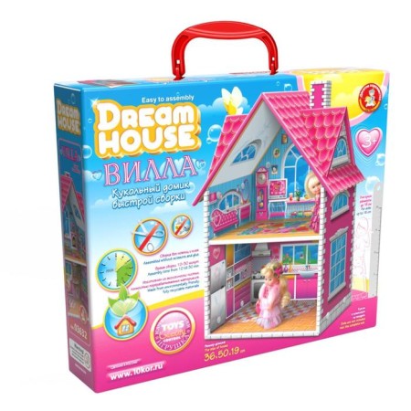 House Puppet Tenth Kingdom of Dream House "Villa", a two -story, fast assembly
