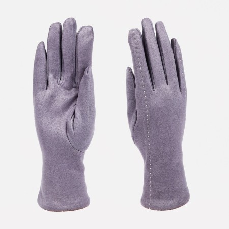 Gloves are female, dimensionless, without insulation, the color is light gray