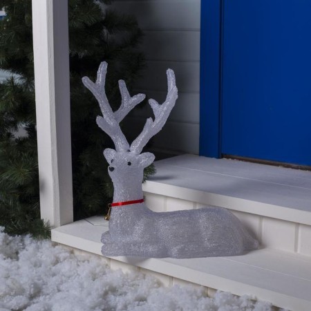 LED figure "Noble deer" 55 × 55 × 21 cm, acrylic, 96 LED, 8 modes, 24 V, glow of white-1
