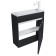 Tumbling under the Uperwood Modul sink, 60 cm, suspended, matte, black