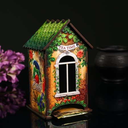 Tea house "Tea time", 9.8 × 9.8 × 17.4 cm