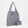 Permanent bag on the button, folding, black/gray color