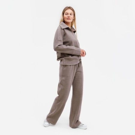 Women's suit (sweater/pants), beige color, size 44-4