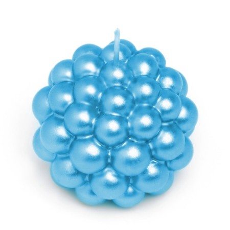 Figure candle "Babble" Round, 5.5x5.5 cm, turquoise, in a box-5
