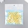 Beads for creativity plastic "English letters" yellow set 20 grams 0.4x0.7x0.7 cm