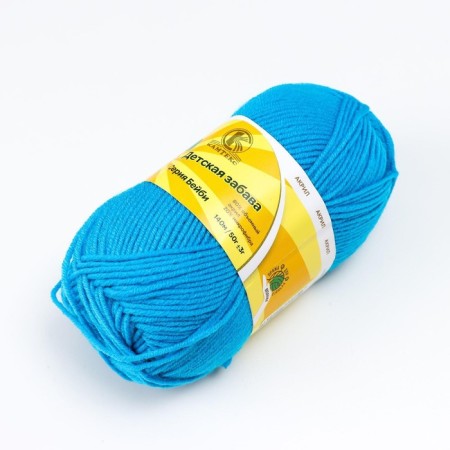 Yarn "Children's Fun" 20% microfiber, 80% acrylic 140m/50g (024 turquoise)-11