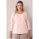 Female blouse, size 46, beige color
