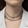 Neck set 3 pcs. "Trend" minimalism, color silver, 41 cm