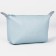 Cosmetic bag with a zipper, with a lining, blue color