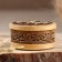 Casket "Horses", round, birch bark, mix