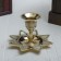 Climber "Zvezda" for 1 candle, brass 9.5x9.5x6.5 cm