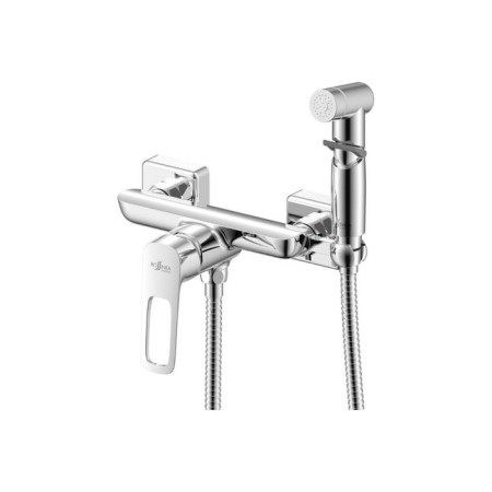 Rossinka RS46-52 bidetor, with hygienic shower, wall, brass, chrome