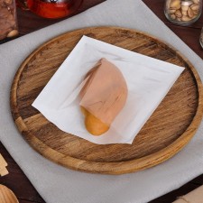 Baking packet with a window, white, 18 x 19 cm