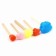 Brush for drawing sponge set of 5 pcs. "Frida" Colored, wooden pen