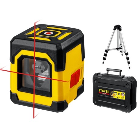 Laser Laser Stayer 34961-2, 2 rays, 10 m, ± 4 °, ± 0.5 mm/m, 1/4 ", tripod, case