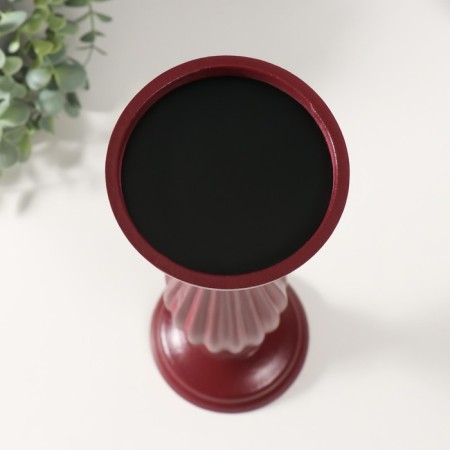 Summary of the tree for 1 candle "Elegan" Bordeaux aged 12.5x12.5x33.5 cm-1