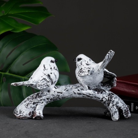 Figure "A twig with two birds" 24x8x17cm-3