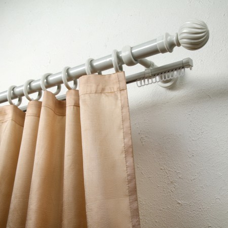Binide cornice 160 cm, d = 28 mm "era-28" with u-lure, color white ash