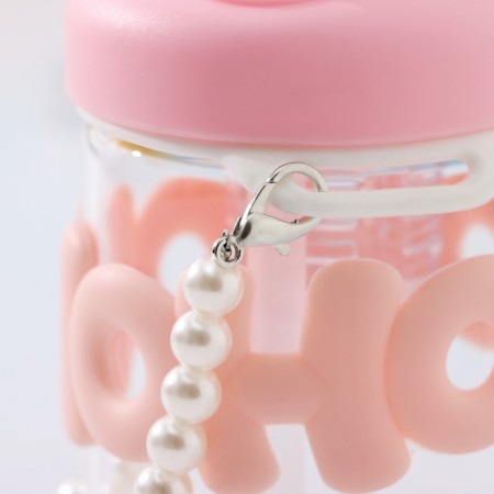 Water bottle "Beauty", 400 ml, 8 × 14.5 cm, pink color-2