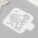 Plastic stencil "Snake and hieroglyph", size 9x9 cm