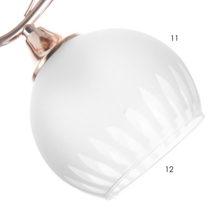 Makato chandelier 2x40W E27 gold 45.5x13x27cm-5