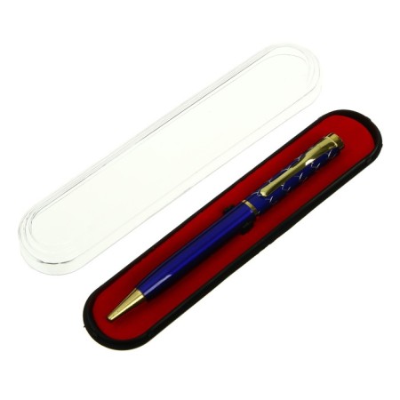Handle Gift Ballic Calligrata, in a plastic case, rotary, blue case with gold x-2