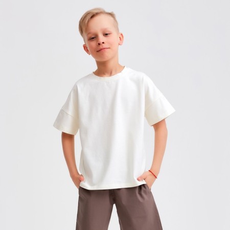 Burmuda shorts Minaku: Cotton Collection Brown color, height 98-5