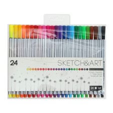A set of capillary handles 24 colors BASIC, node 0.4 mm