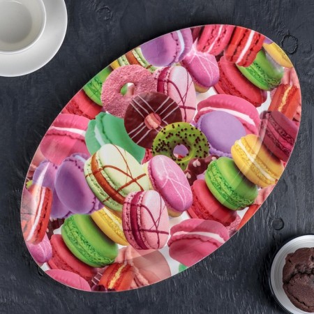 Oval shade “Makaruns”, 37 × 24 × 3 cm, color mix-8