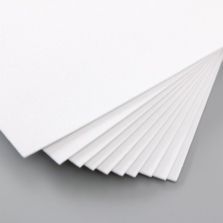 Foamiran glitter 2 mm, 20x30 cm, white-2