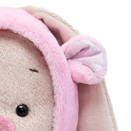 Soft toy "Bunny mi in a fur overalls", 25 cm-3