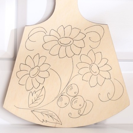 Cutting board 17.5x13.5 cm, with a contour-3