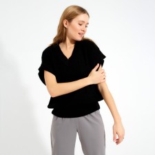 Women's vest Minaku Black color, rr 48