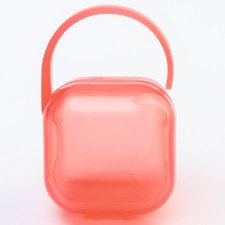 A container for storing and sterilizing children's nipples and dummy, pink color